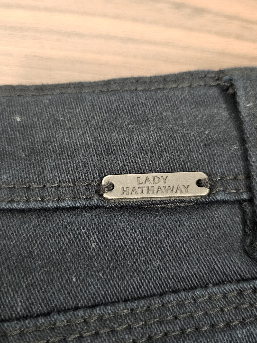 Lady Hathaway Black Skinny Jeans Women's Size 34 Stretch Denim Mid Rise Slim Leg - Picture 6 of 9